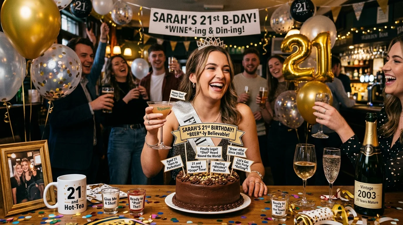 21st Birthday One-Liners