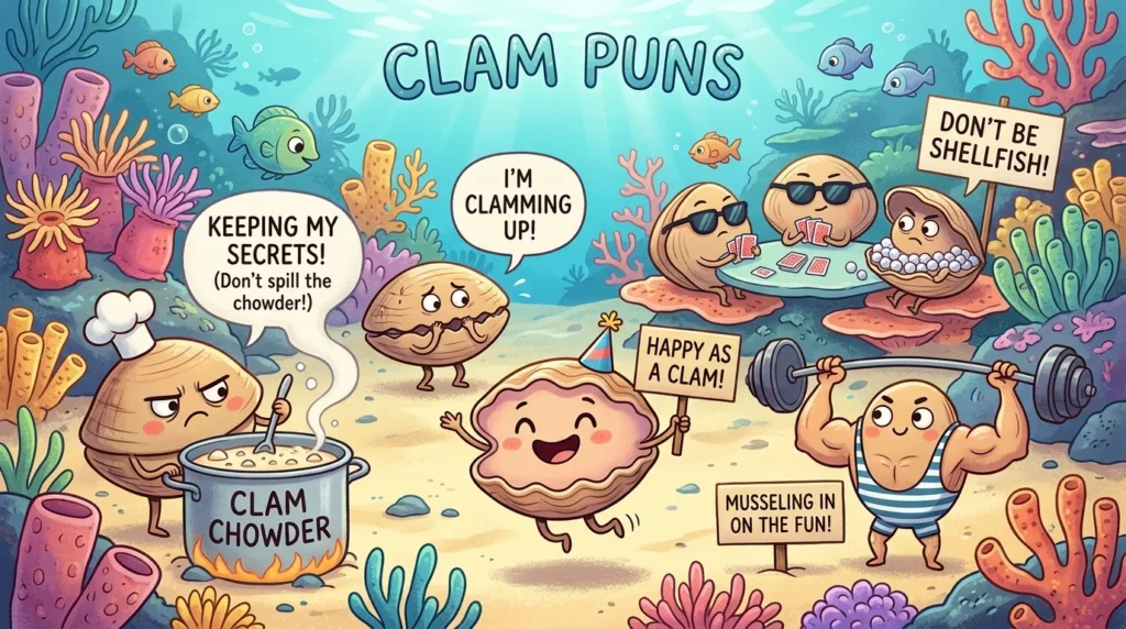 Clam Puns