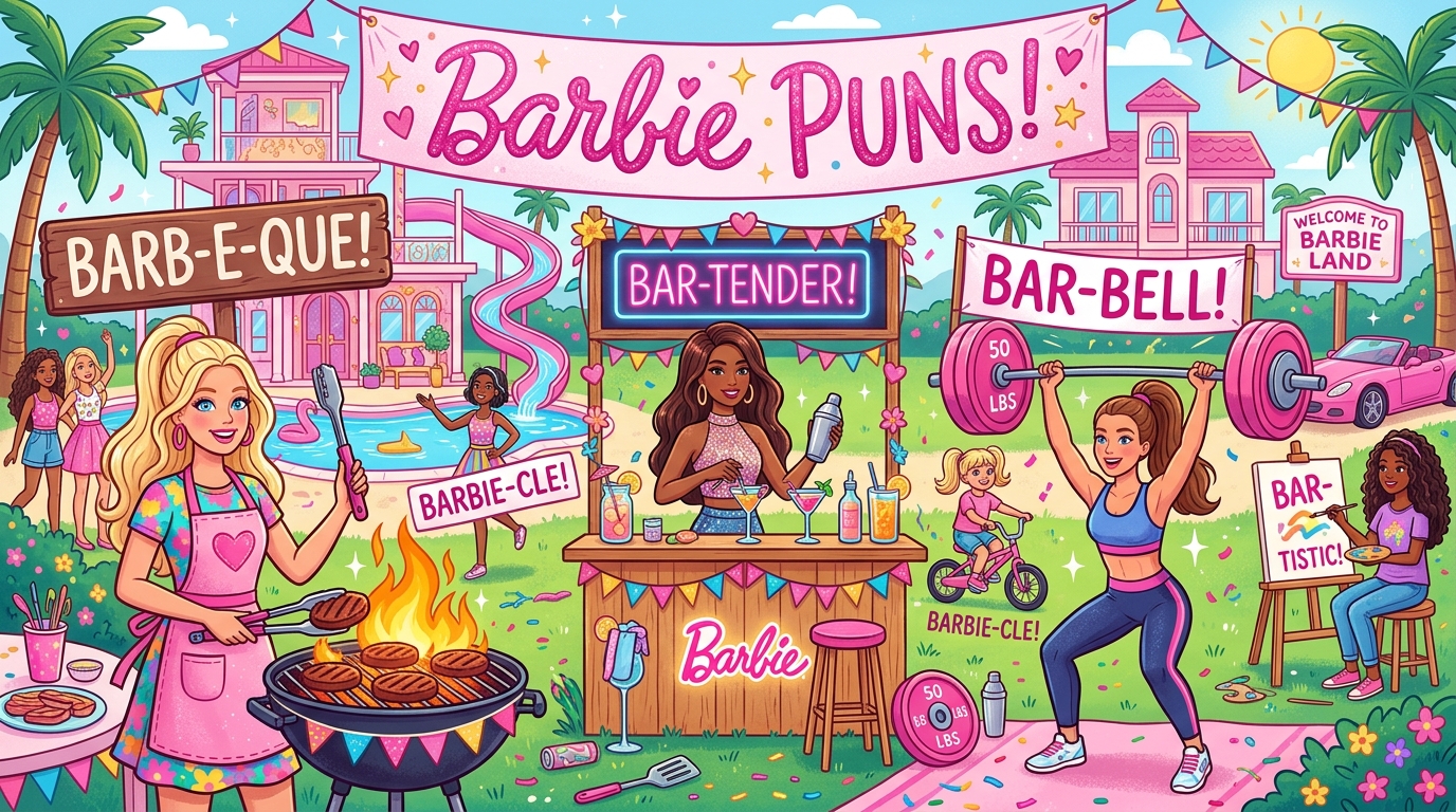 Cute Barbie Love Puns