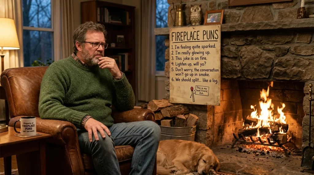 Fireplace Puns