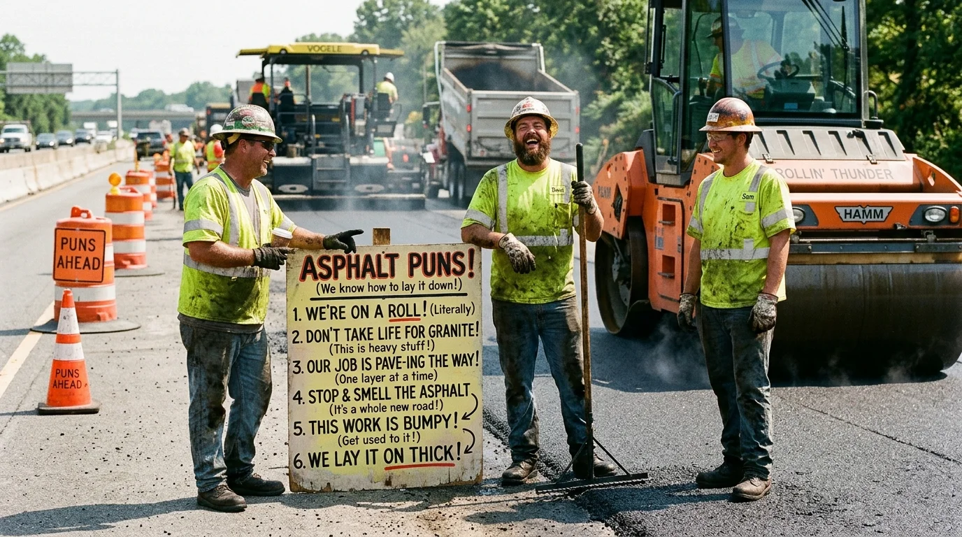 Funny Asphalt One-Liners
