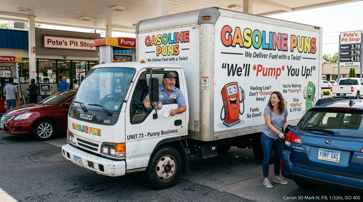Funny Car & Fuel Puns