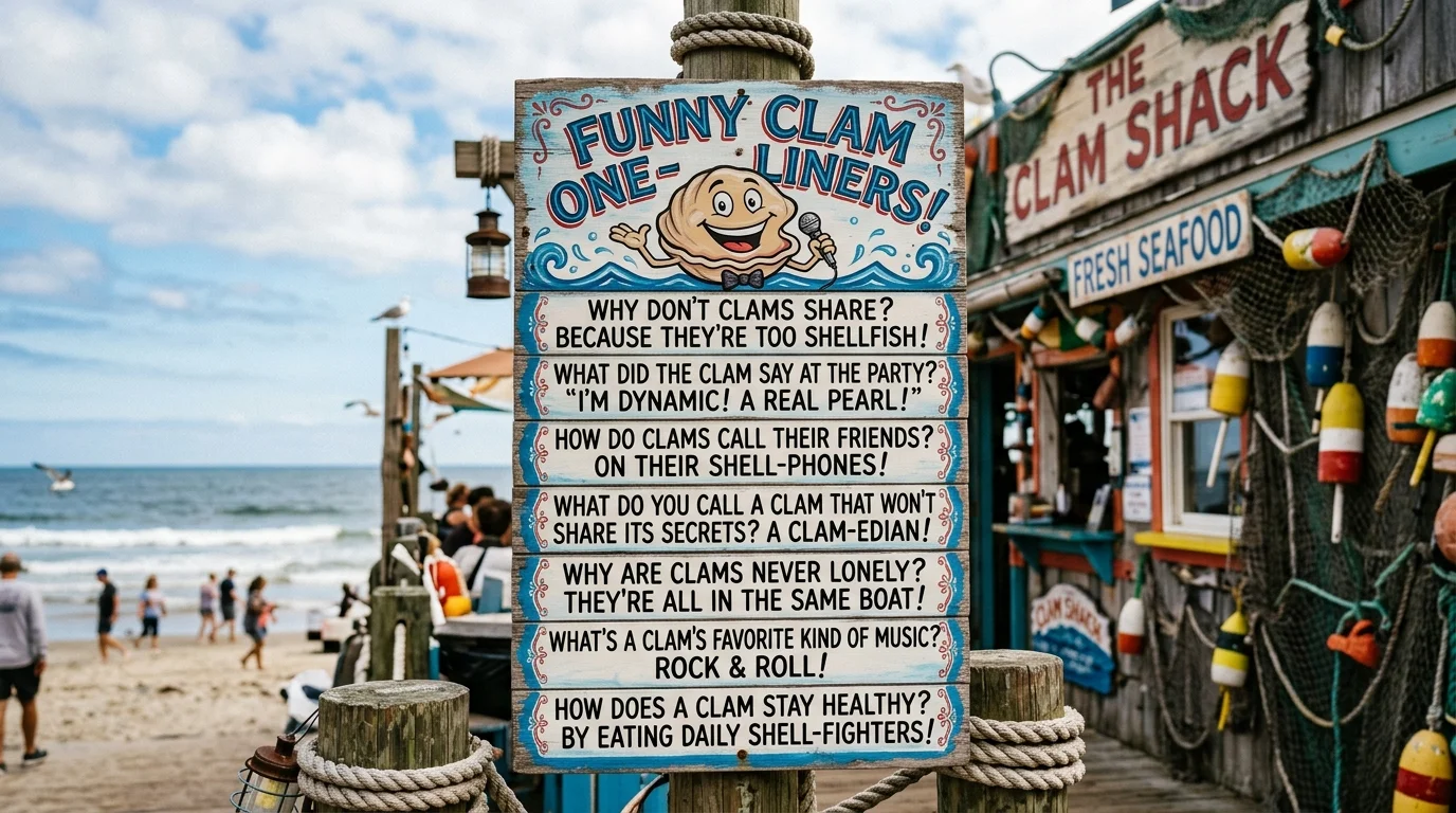Funny Clam One-Liners
