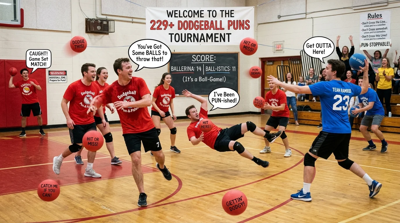 Funny Dodgeball Puns