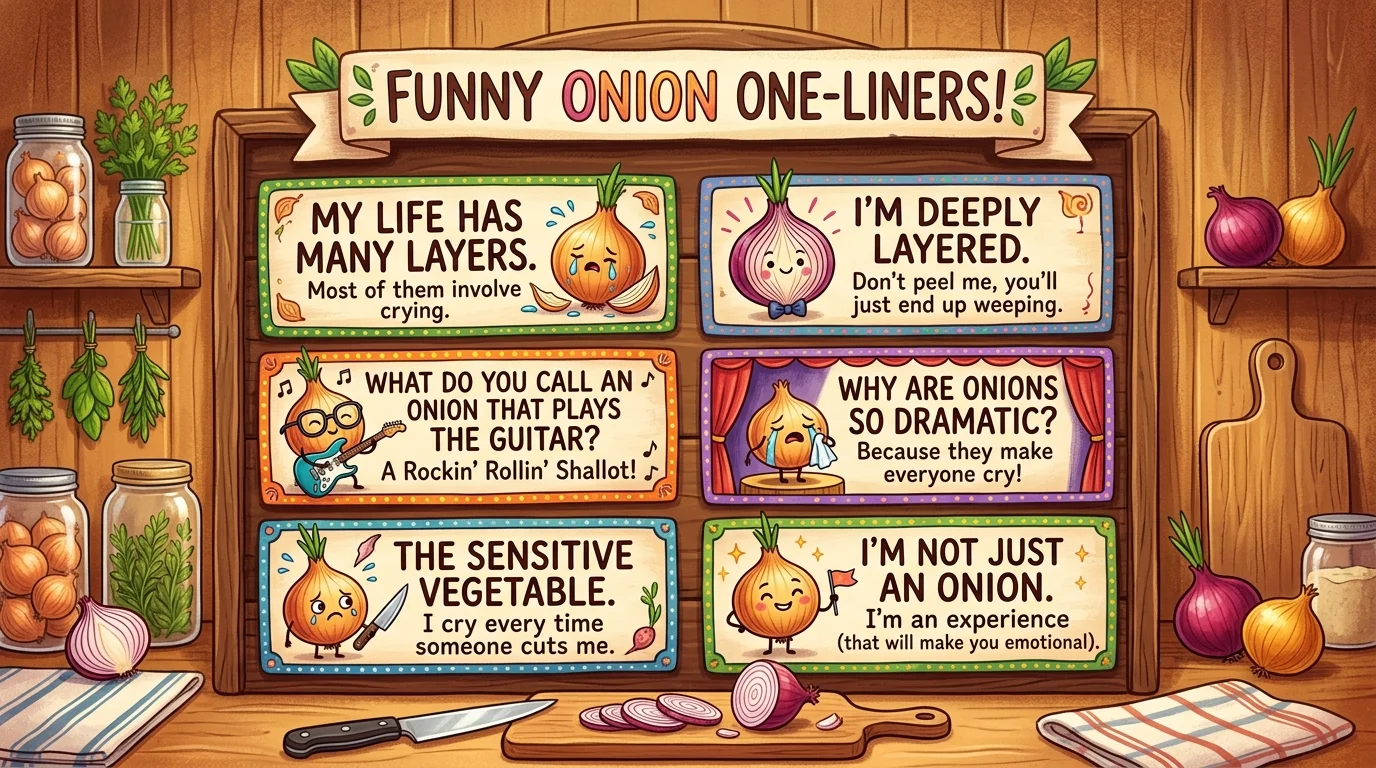 Funny Onion One-Liners