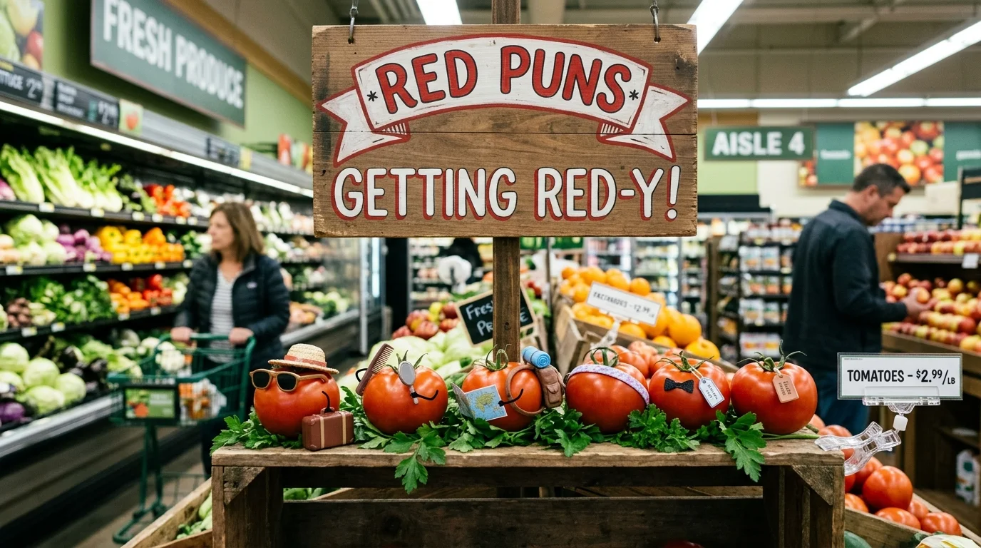 Funny Red Food Puns