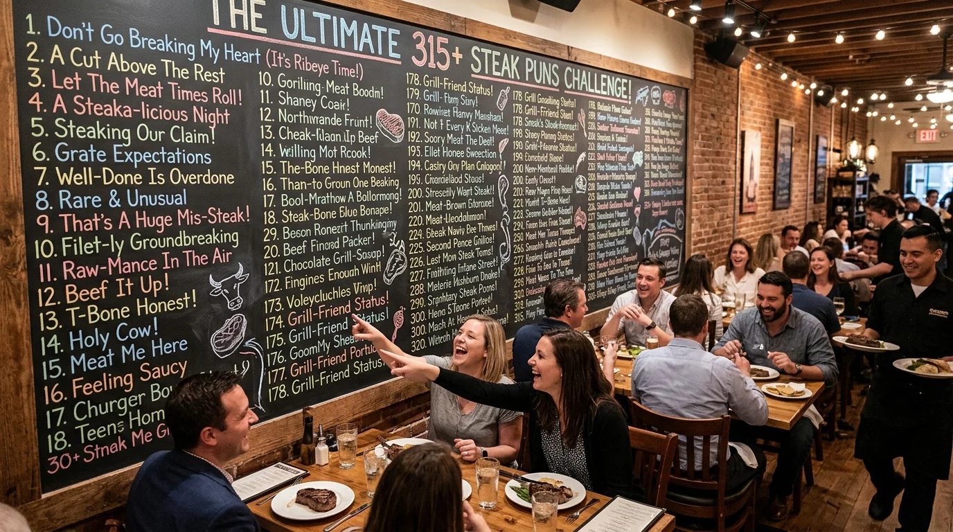 Funny Steak Food Puns