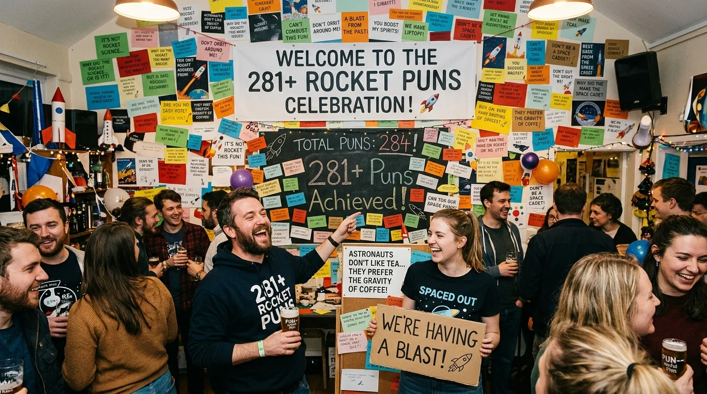 Launch & Blast Off Puns