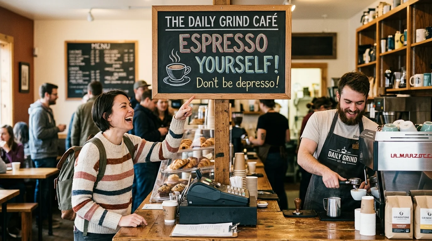 Morning Espresso Puns