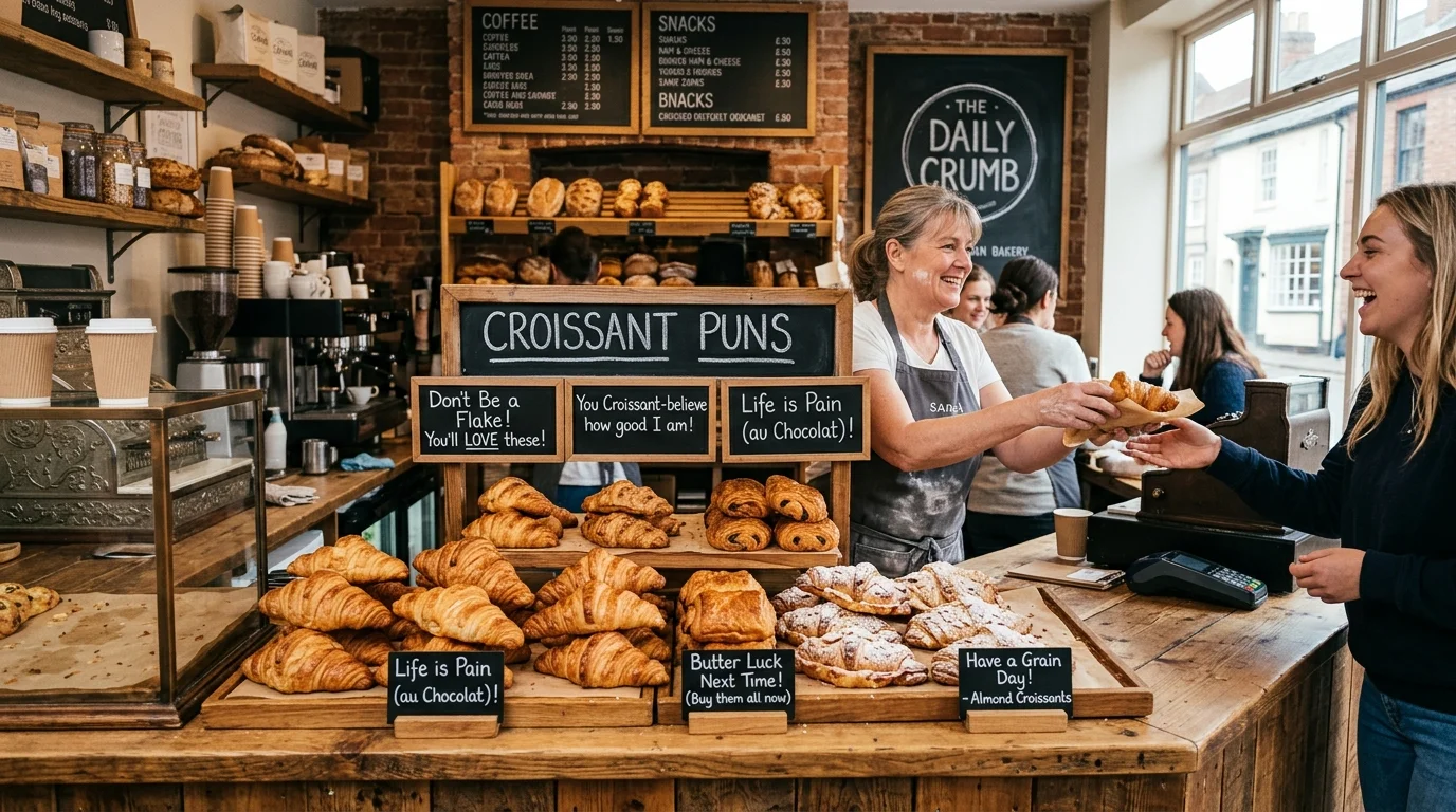 Random Croissant Chaos Puns