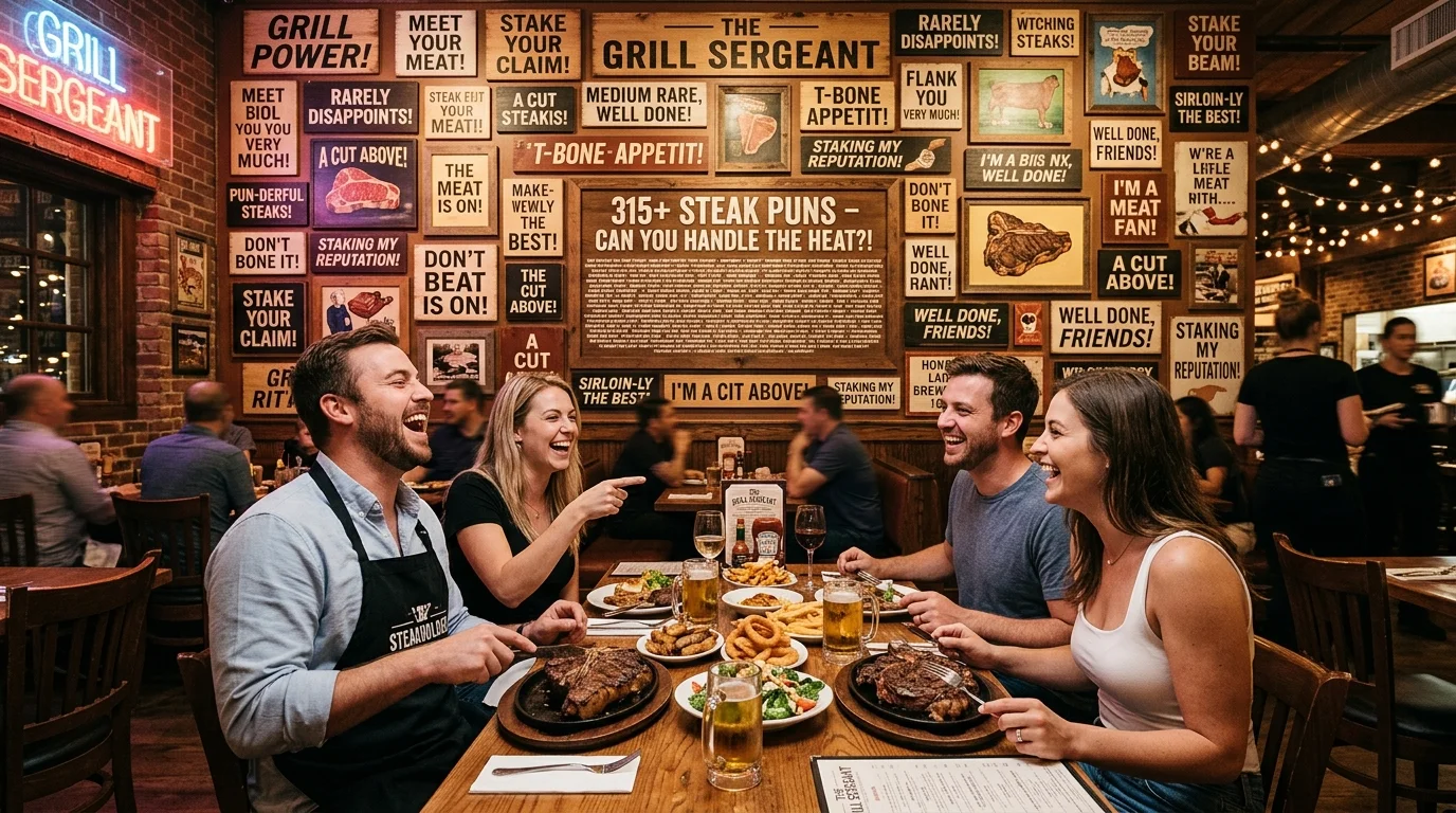 Rare & Medium-Rare Steak Puns