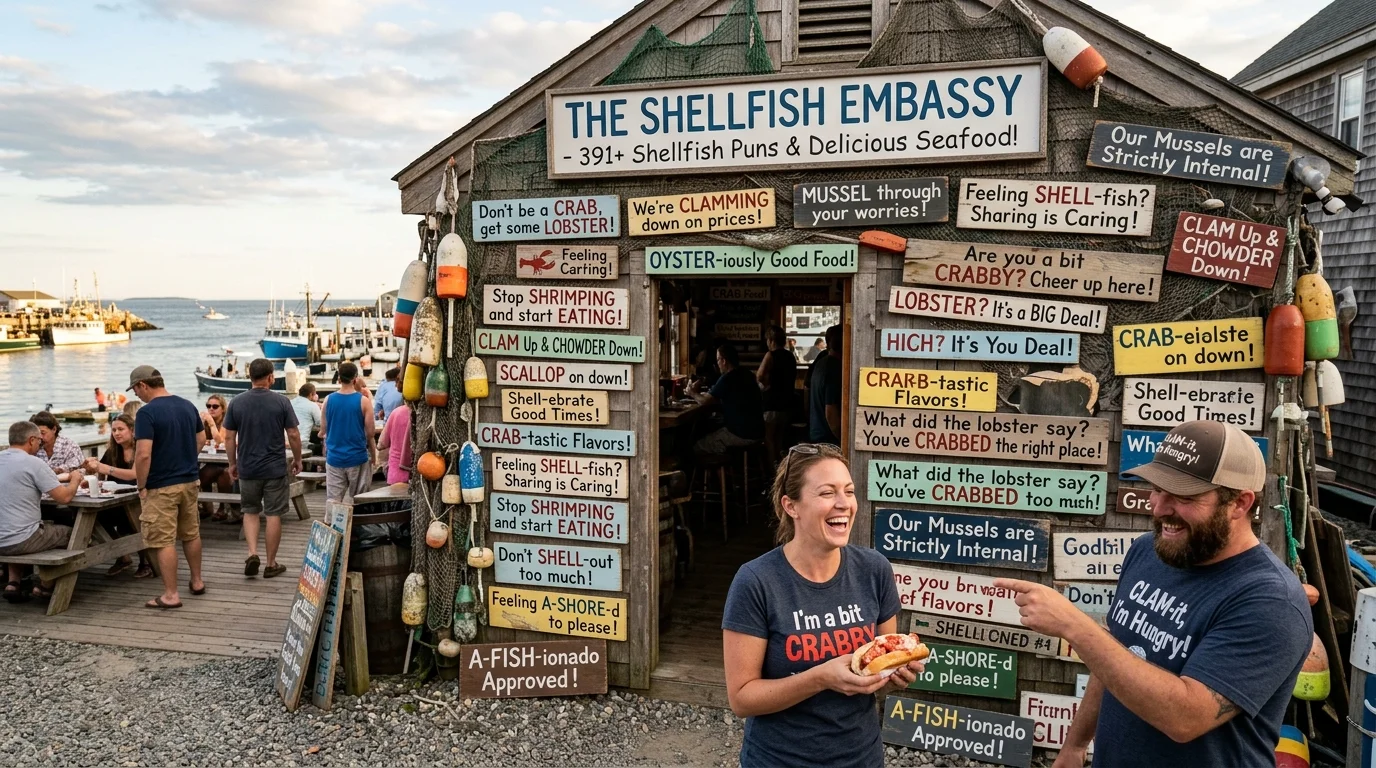 Seafood Restaurant Puns
