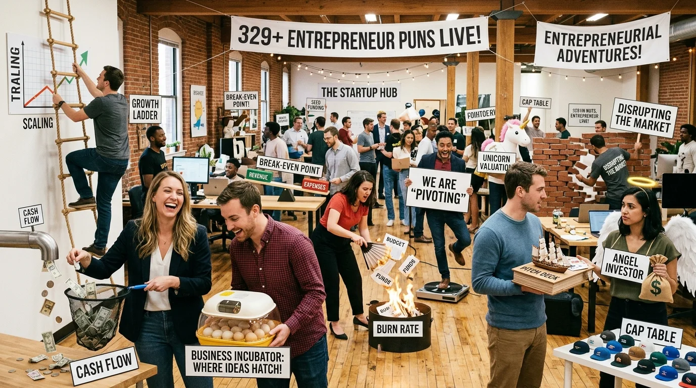 Short Entrepreneur Puns