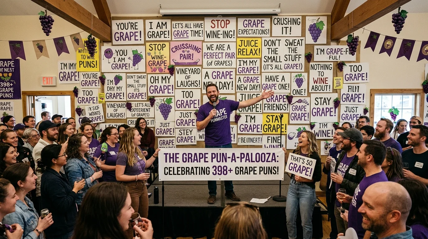 Short Grape Puns