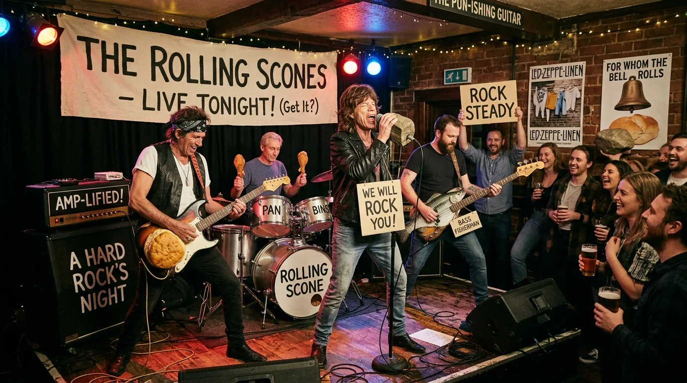 Short Rock n Roll Puns
