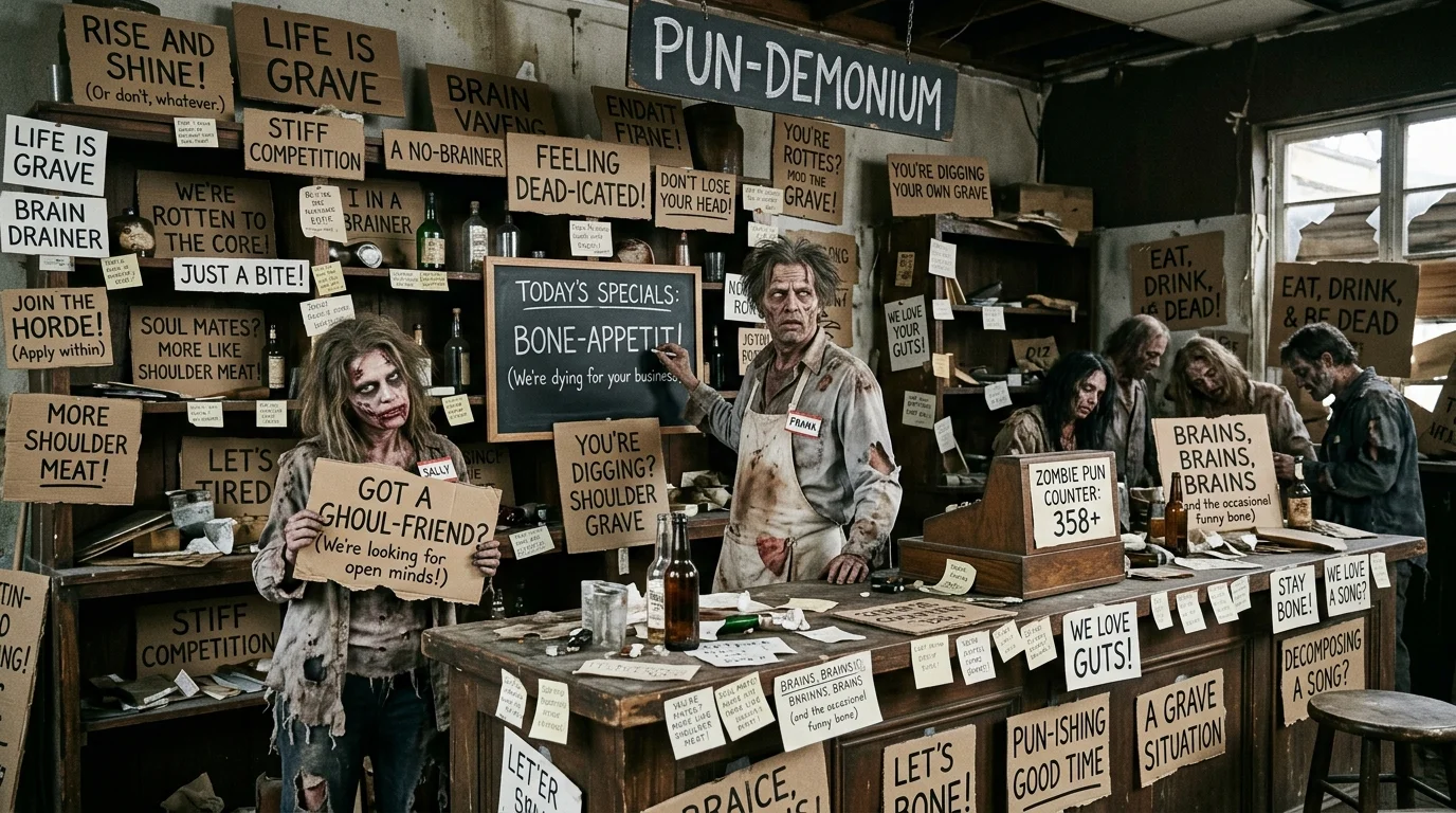 Short Zombie Puns