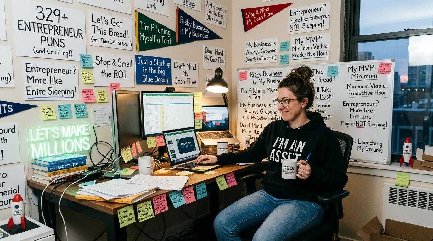 Startup & Hustle Puns