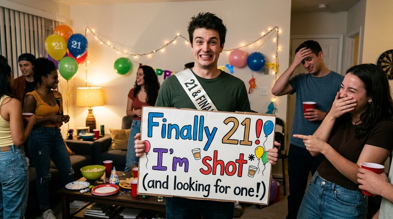 Ultra Short 21st Birthday Puns