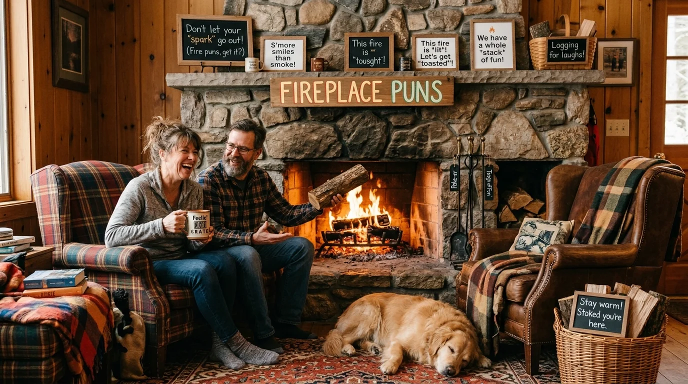 Ultra Short Fireplace Puns