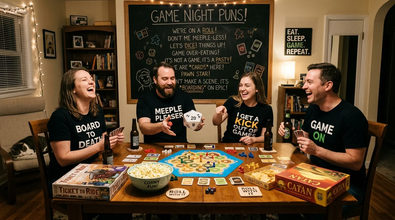 Ultra Short Game Night Puns