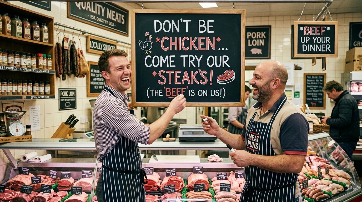 Ultra Short Meat Puns