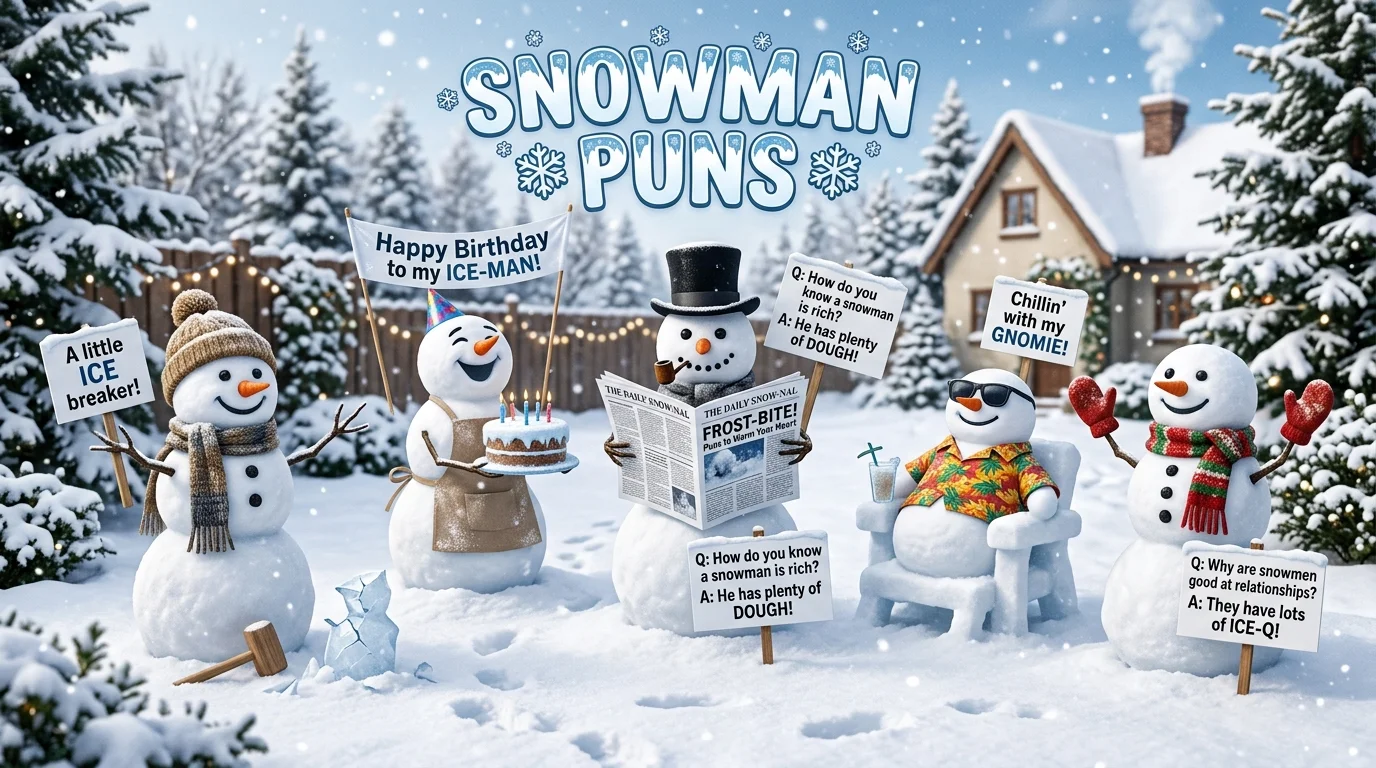 Ultra Short Snowman Puns