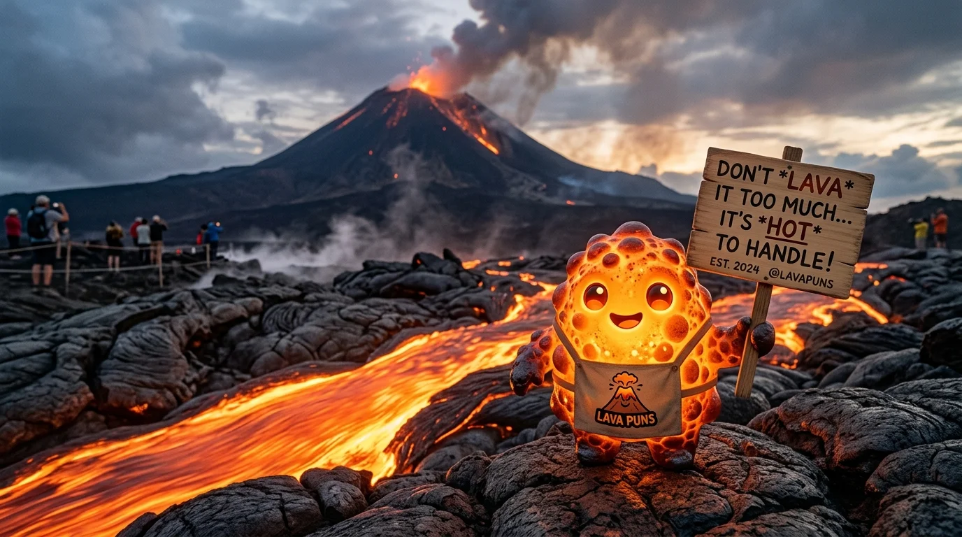 Volcano & Eruption Puns