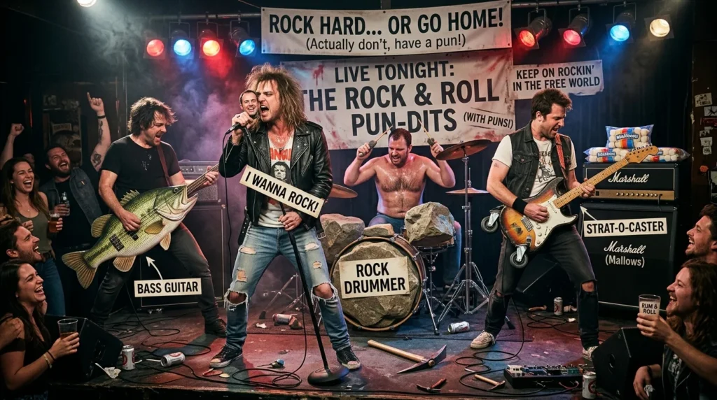 rock n roll puns