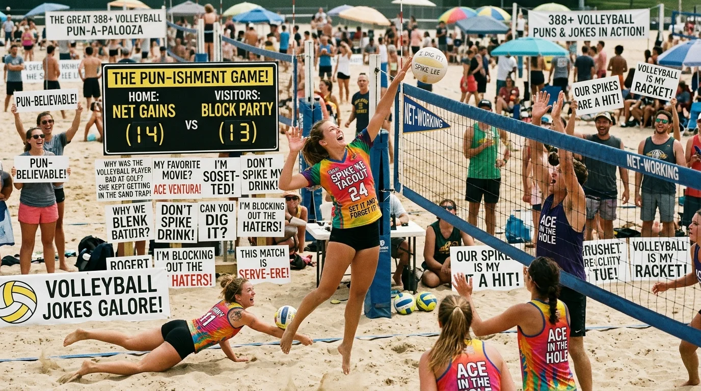 Ace Volleyball Puns