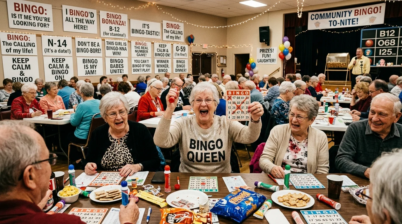 Bingo Caption Puns
