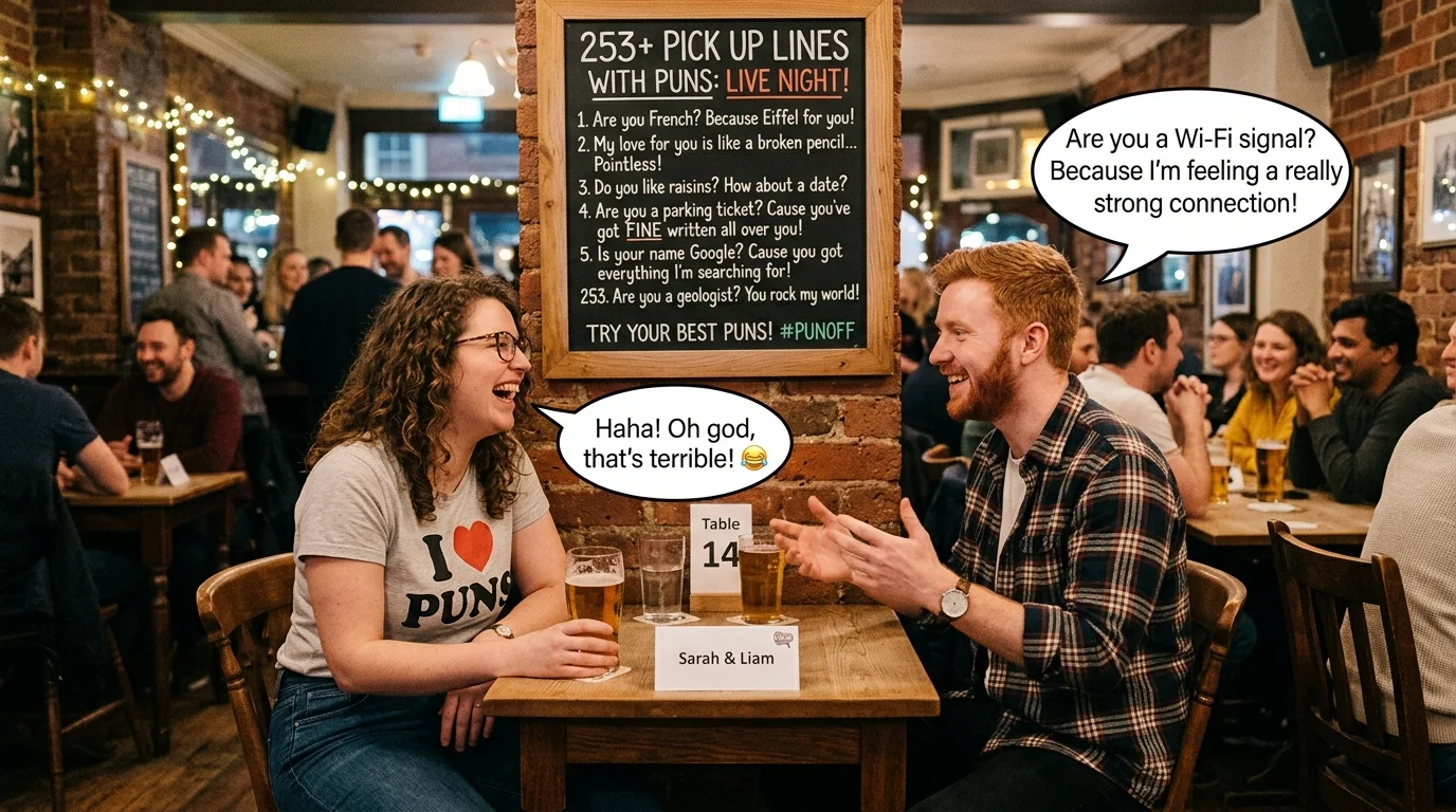Classic Pick Up Lines with Puns