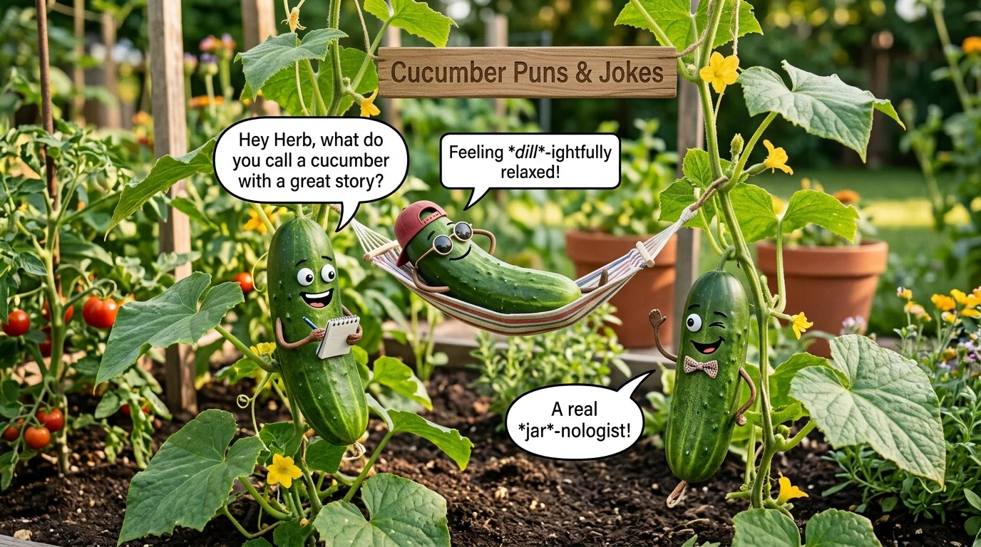 Cucumber Caption Puns