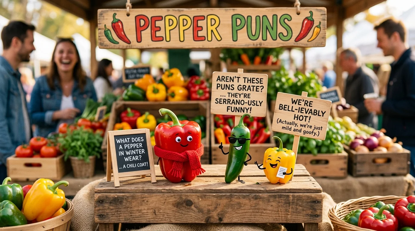 Pepper-Themed Caption Puns
