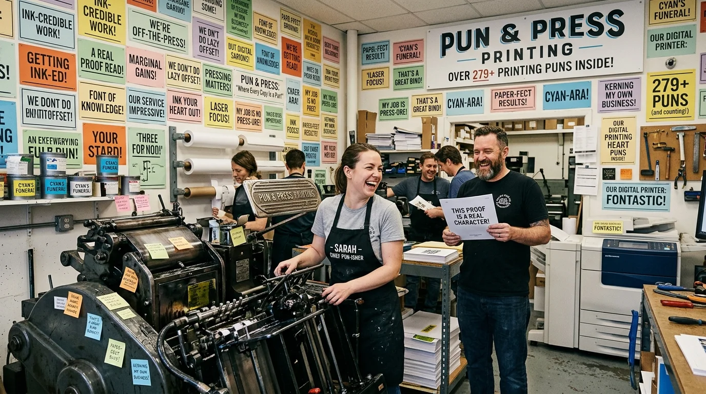 Printing Puns for Social Media