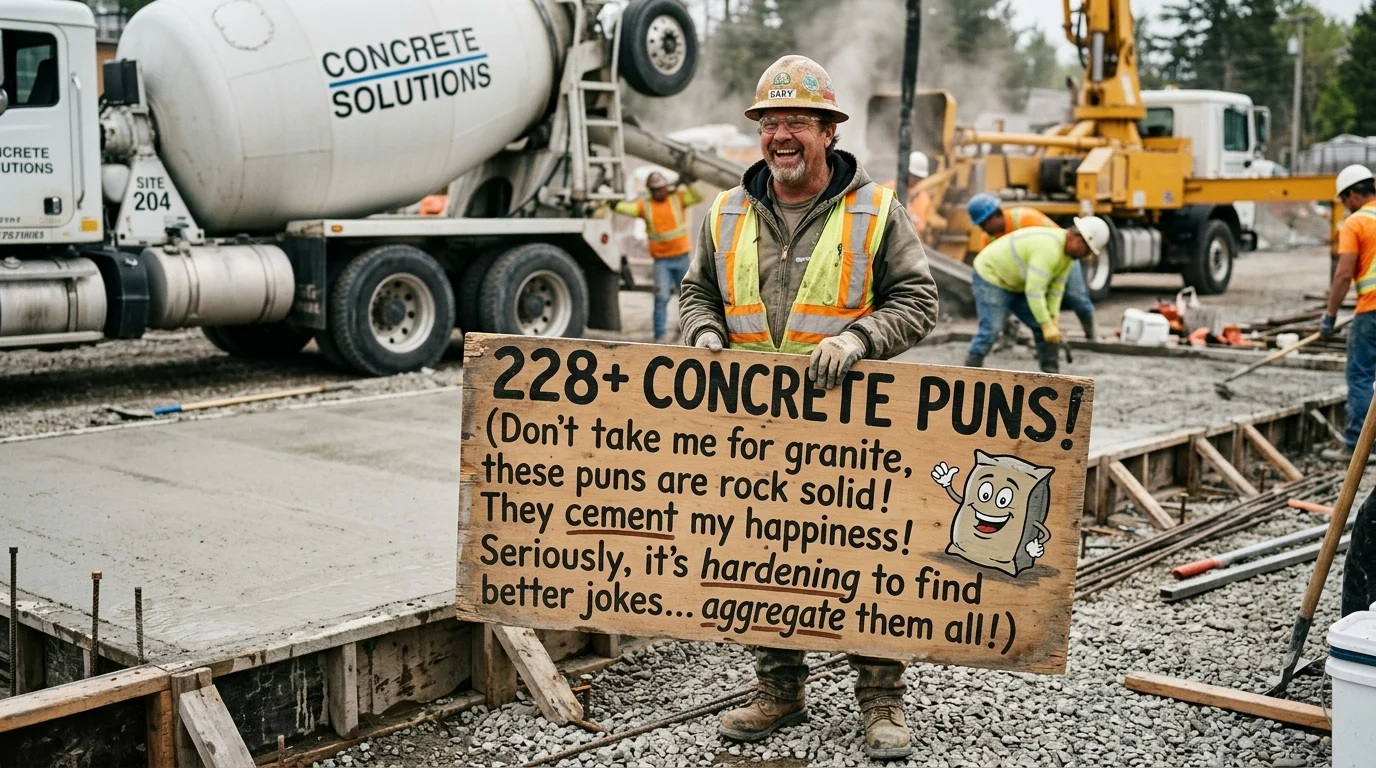 Short Concrete Puns