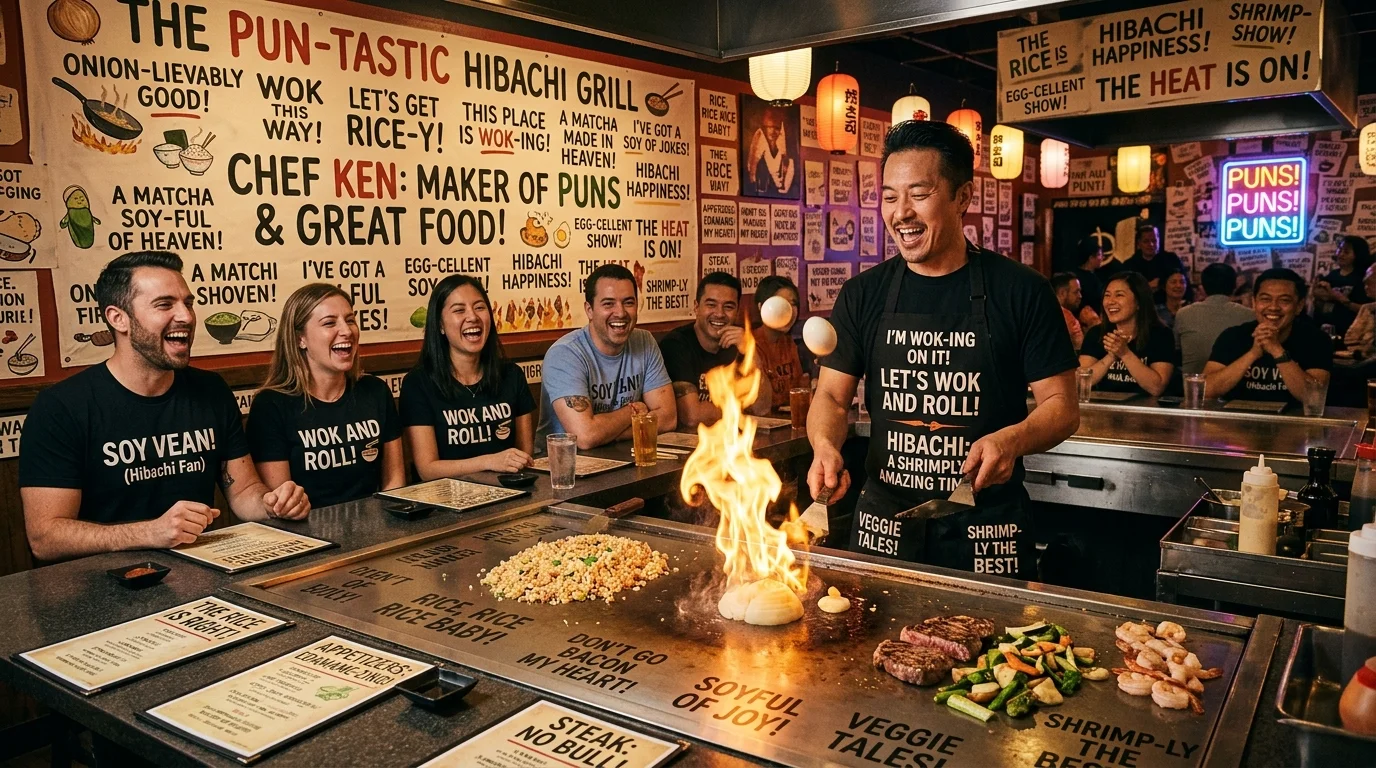 Short Hibachi Puns