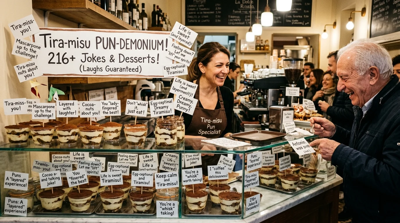 Short Tiramisu Puns