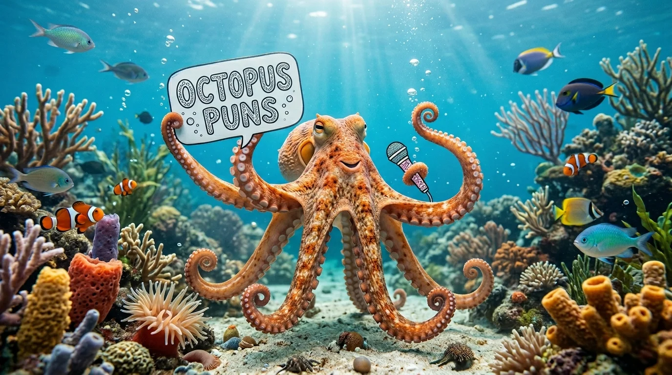 Social Media Octopus Puns