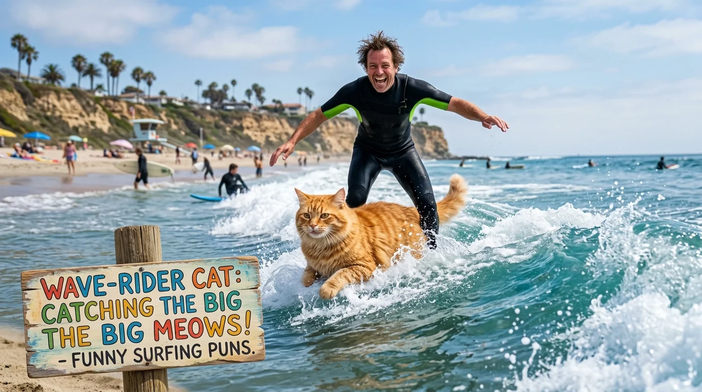 Surfing Puns for Friends