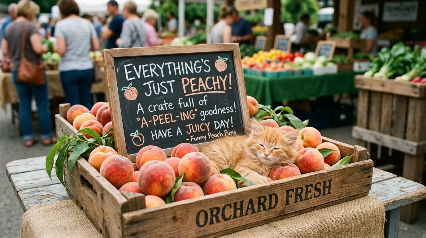 Sweet Peach Puns