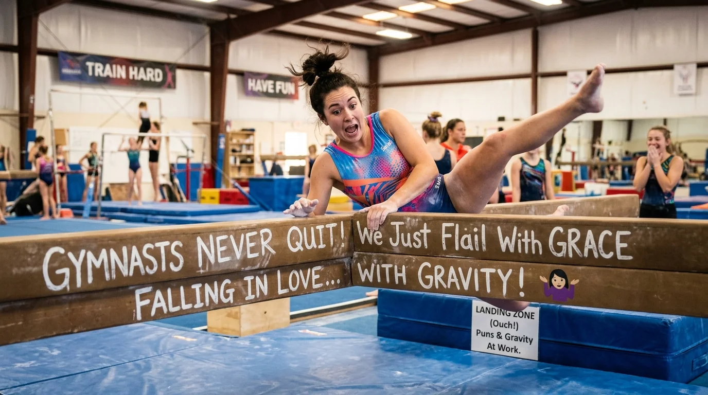 Tumbling Gymnastics Puns