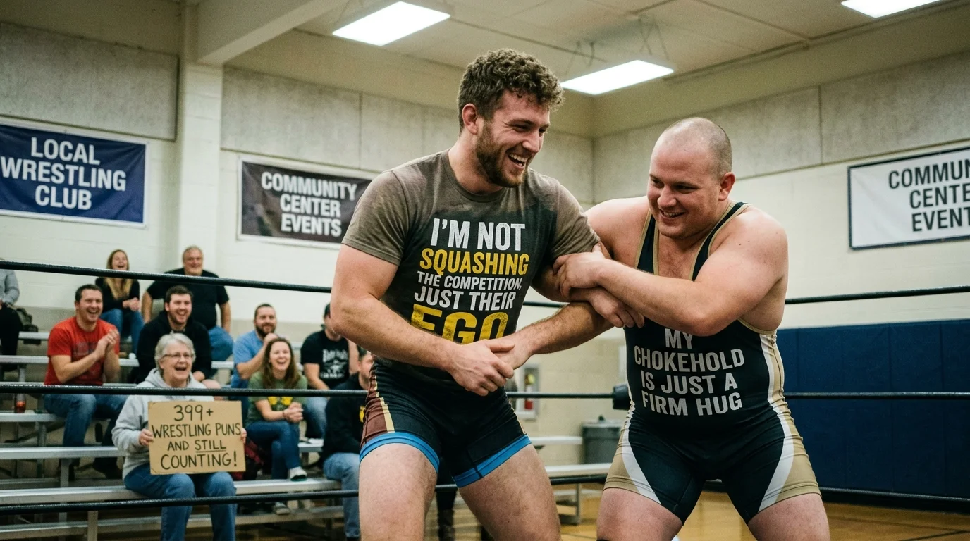 Wrestling Puns for Friends