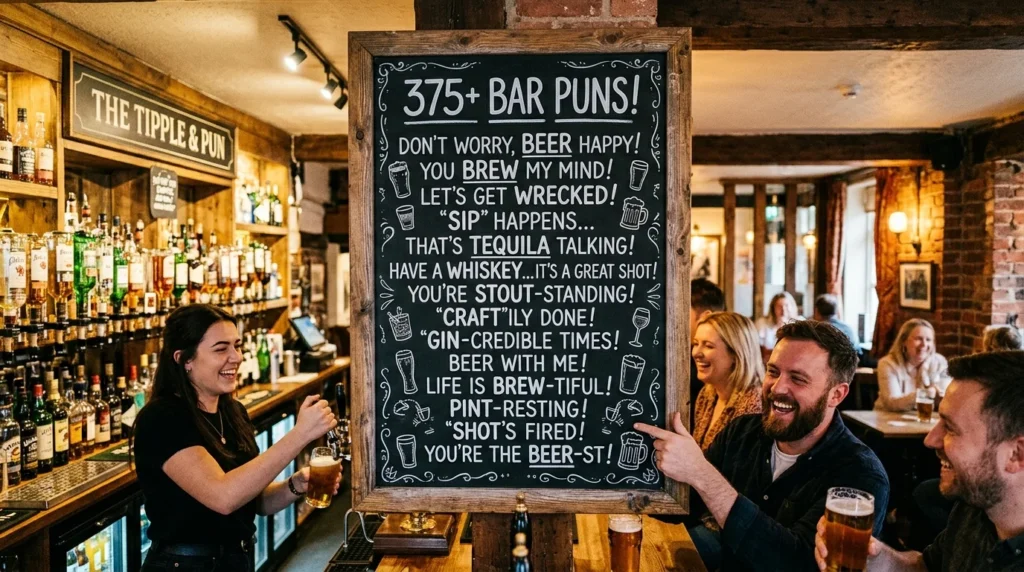 bar puns