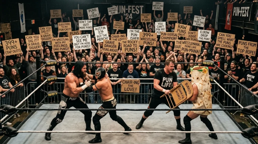 wrestling puns
